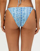 DAMSEL Texture Tie Side Cheeky Bikini Bottoms image number 4