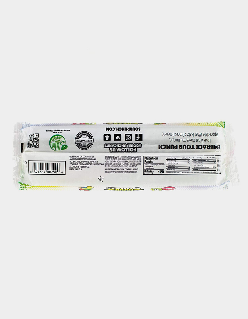 SOUR PUNCH Rainbow Straws Assorted Flavors Sour Candy image number 1