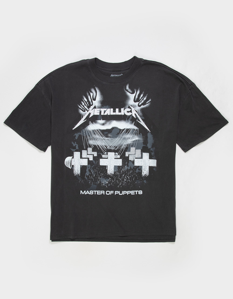 METALLICA Mens Rhinestone Boxy Tee image number 0