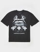 METALLICA Mens Rhinestone Boxy Tee image number 1