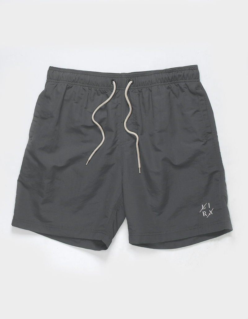 LIRA Court Mens Charcoal Volley Shorts image number 1
