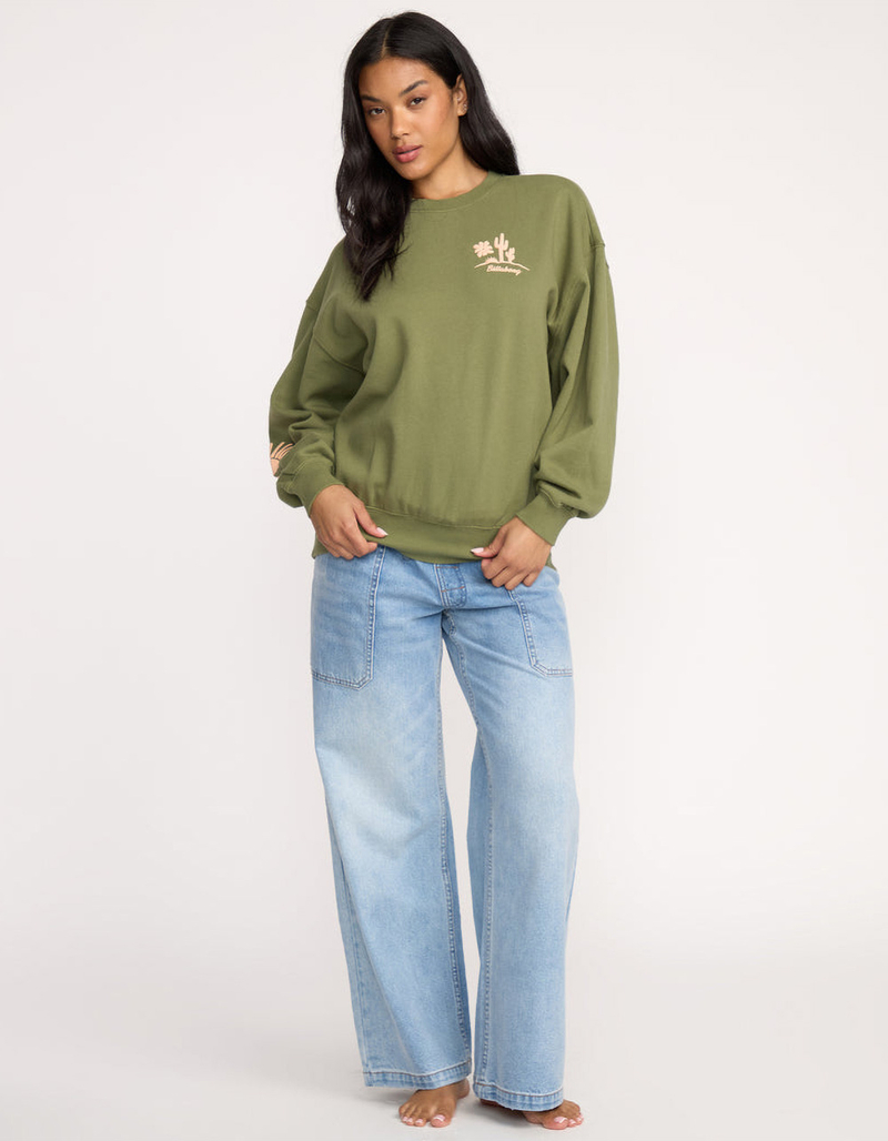 BILLABONG Sun Wave Livin Kendal Womens Crewneck Sweatshirt image number 3