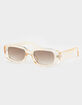 RSQ Translucent Rectangle Sunglasses image number 1