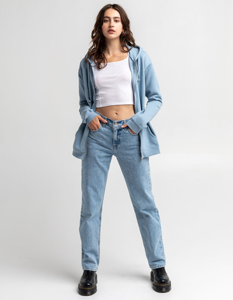 FULL TILT Womens Oversized Zip Hoodie image number 3