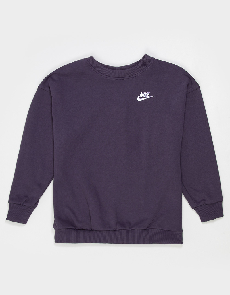 NIKE Sportswear Club Fleece Girls Oversized Crewneck Sweatshirt image number 0