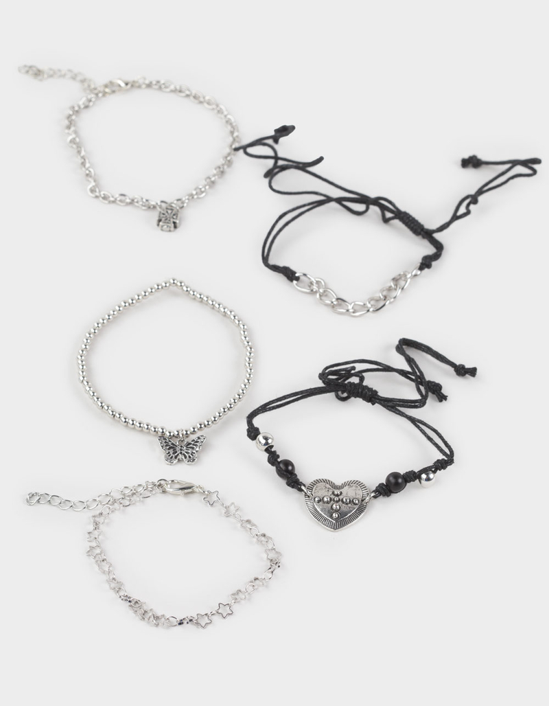 FULL TILT 5-Pack Heart/Cross/Star Bracelets image number 0