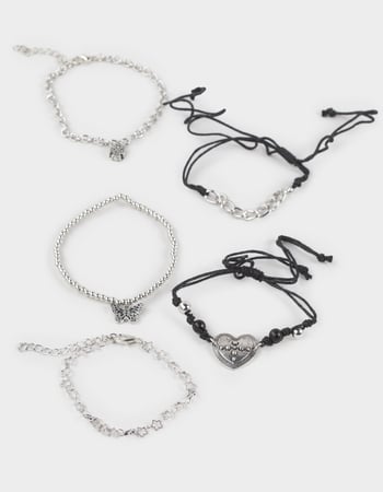 FULL TILT 5-Pack Heart/Cross/Star Bracelets Primary Image