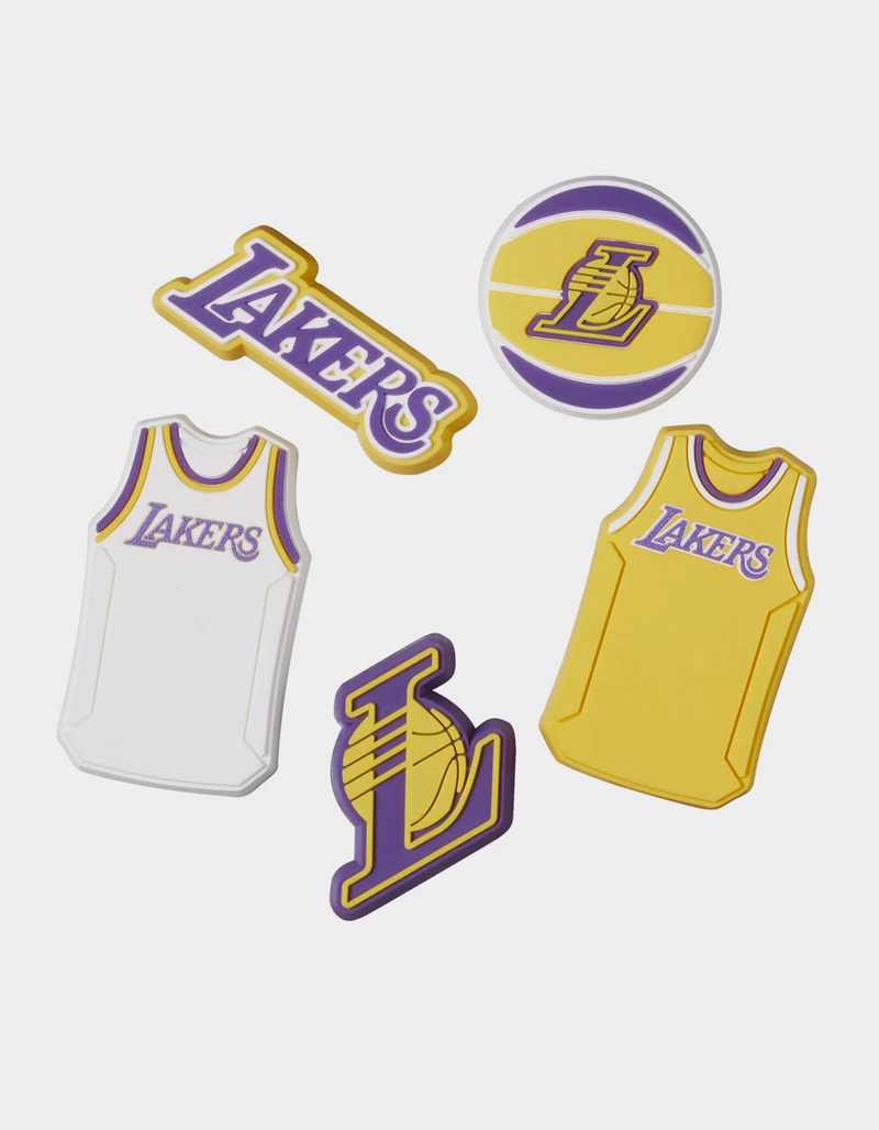 CROCS NBA Los Angeles Lakers 5 Pack Jibbitz&trade; Charms image number 0