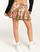 FULL TILT Low Rise Satin Womens Mini Skirt image number 4