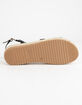 BAMBOO Strap Black Womens Espadrille Flatform Sandals image number 5