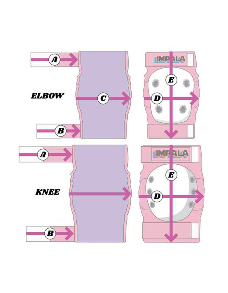 IMPALA ROLLERSKATES 3 Piece Adult Protective Safety Gear image number 3