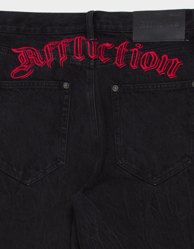 AFFLICTION Live Fast Mens Wide Leg Jeans image number 4