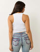 TRUE RELIGION Ribbed Buddha Logo Womens Tank Top image number 3