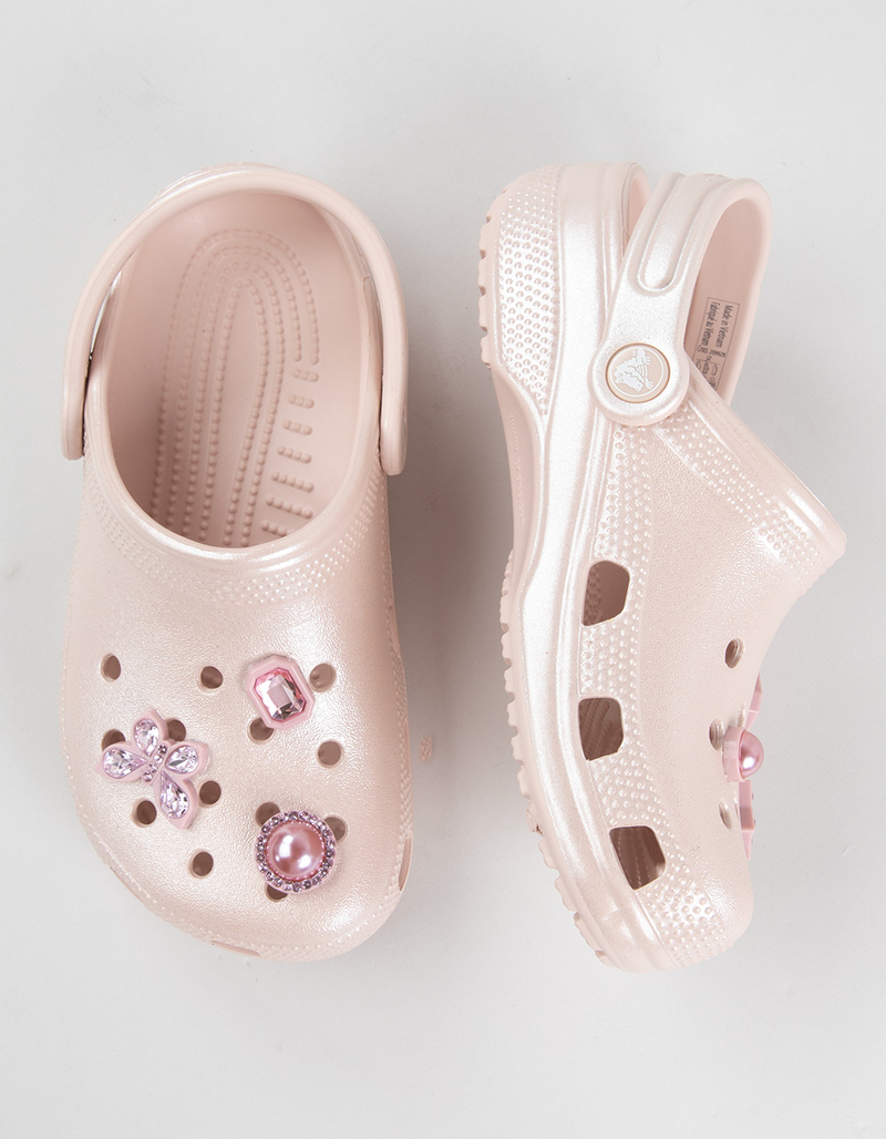 CROCS Classic Shimmer Gemstone Girls Clogs image number 4