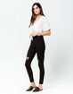 RSQ Super High Rise Black Denim Womens Ripped Jeggings image number 5
