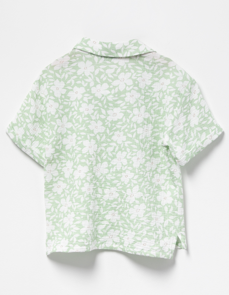 RSQ Girls Floral Camp Shirt image number 1