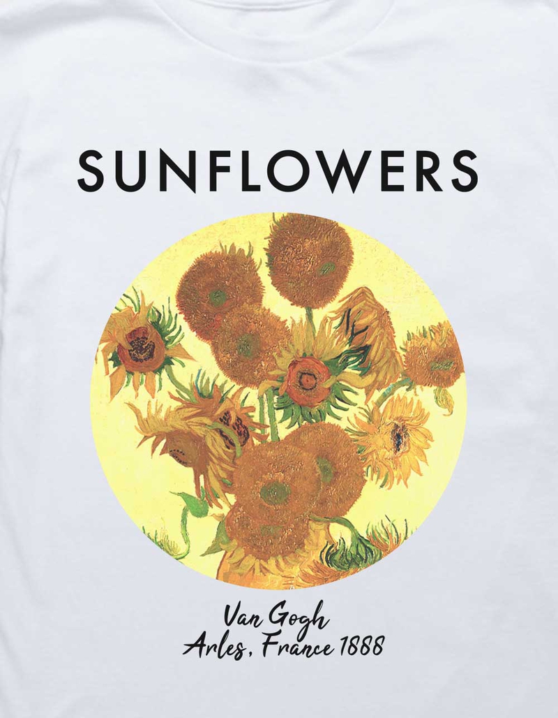 VAN GOGH Sunflowers Unisex Kids Tee WHITE Tillys