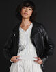 JJXX Jose Womens Faux Leather Biker Jacket image number 1
