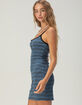 RSQ Womens Stripe Mini Dress image number 3