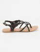 SODA Criss Cross Braided Womens Sandals image number 2
