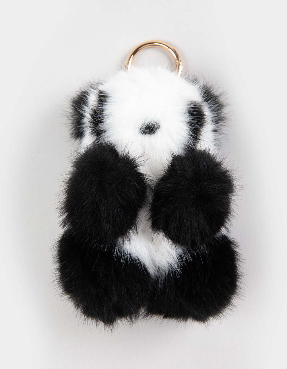 FULL TILT Plush Panda Bag Charm - BLACK/WHITE - ONE SIZE | Tillys