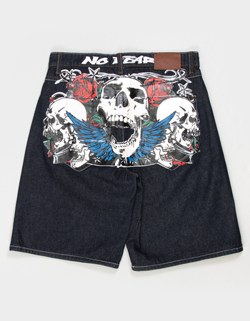NO FEAR Skull Mens Shorts Alternative Image