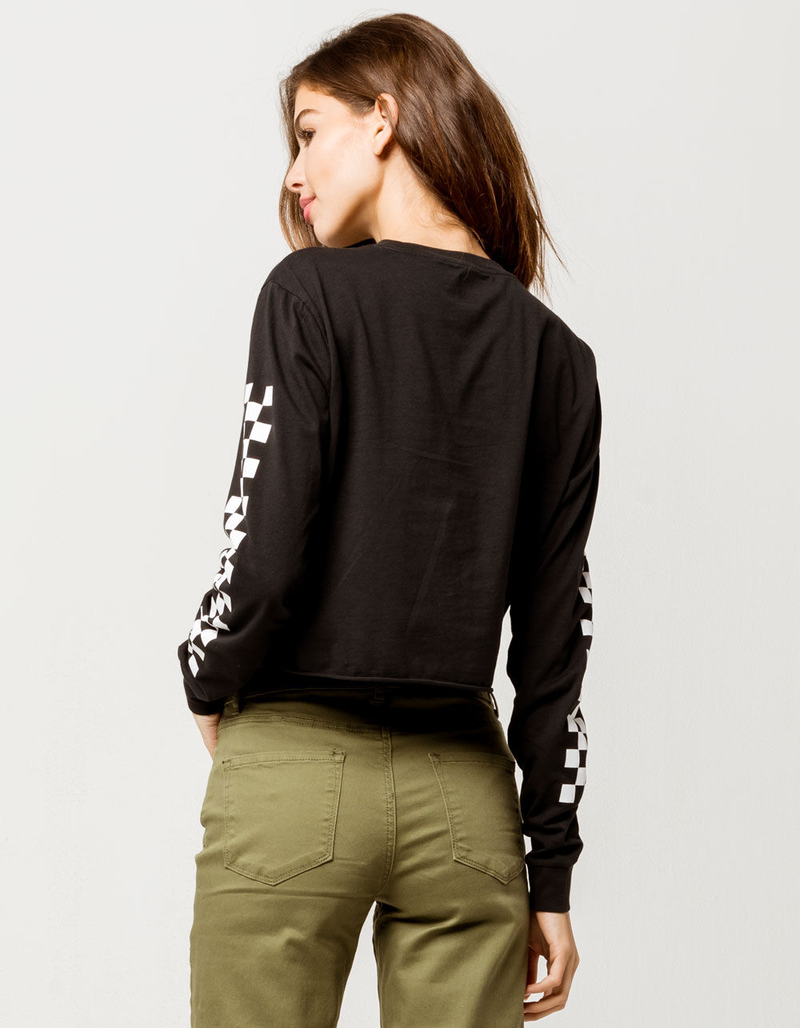 VANS Funnier Times Black Womens Crop Tee image number 2