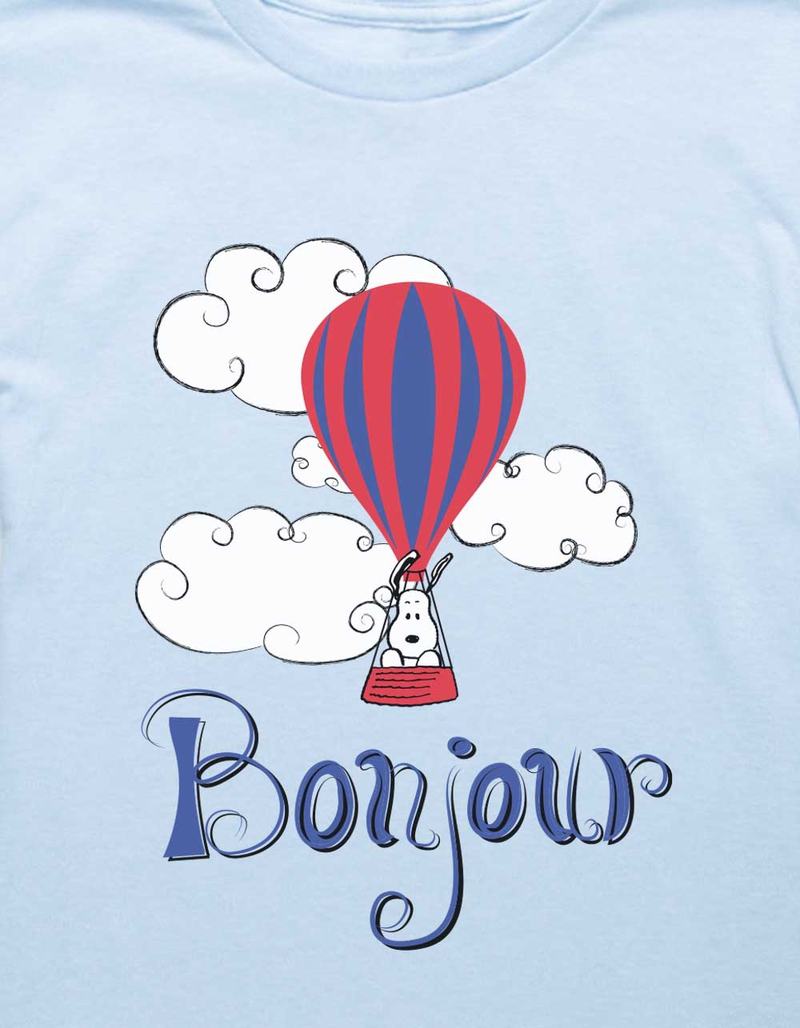PEANUTS Bonjour Balloon Unisex Kids Tee image number 1