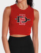 SAN DIEGO STATE UNIVERSITY Womens Cropped Tank Top image number 1