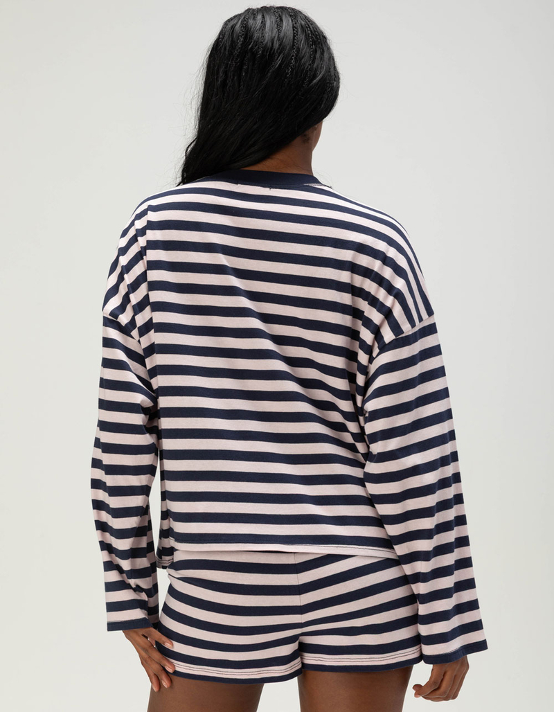 FULL TILT Stripe Womens Long Sleeve Tee image number 3