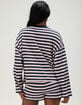 FULL TILT Stripe Womens Long Sleeve Tee image number 4