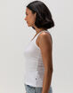 GUESS JEANS Star Slim Rib Womens Tank Top image number 2