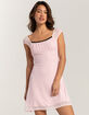 RSQ Womens Mesh Rosette Babydoll Dress image number 2
