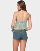 EDIKTED Sheer Sequin Babydoll Tank Top image number 3