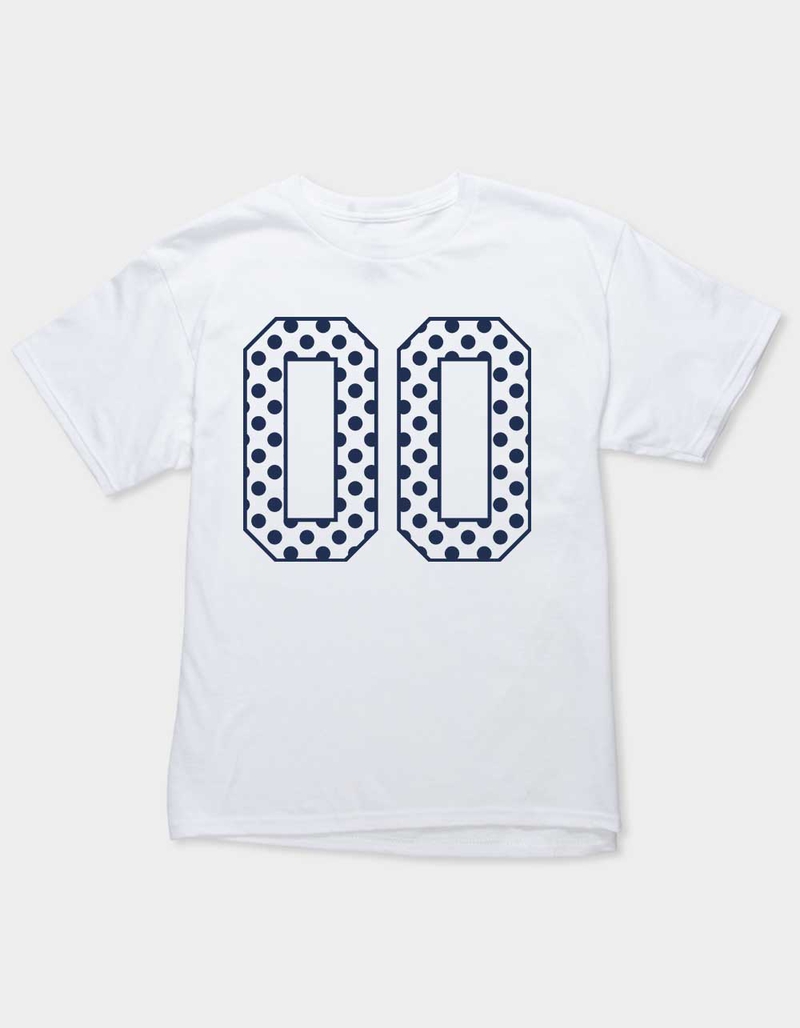 COLLEGIATE Double Zero Polka Dots Unisex Kids Tee image number 0