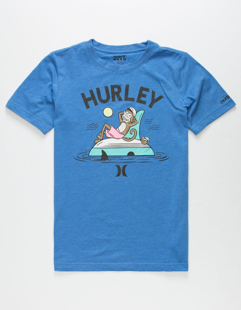 HURLEY Chimpwrecked Boys Blue T-Shirt image number 0