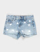 RSQ Girls Bow Low Rise Denim Shorts image number 2