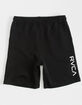 RVCA VA Sport IV Boys Black Sweat Shorts image number 2
