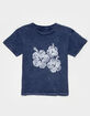 FULL TILT Hibiscus Trio Girls Boyfriend Tee image number 1