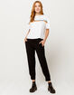 HURLEY Beach Black Womens Jogger Pants image number 1