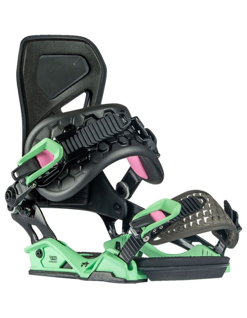 ROME SNOWBOARDS Vice Mens Black & Mint Bindings image number 2
