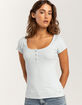 GUESS Eco Karlee Womens Henley Tee image number 1
