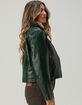 BRIXTON The Moto Womens Vegan Leather Jacket image number 3