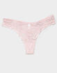 FULL TILT Allover Lace Thong image number 1