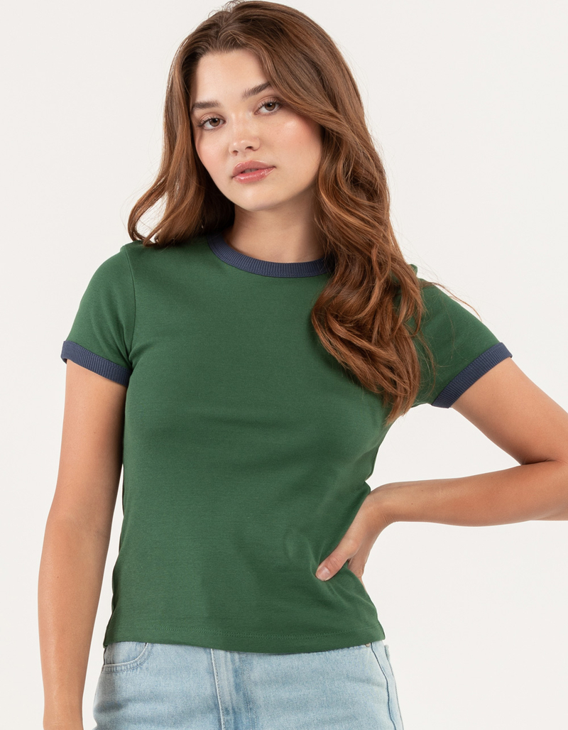 RSQ Solid Womens Ringer Tee image number 0