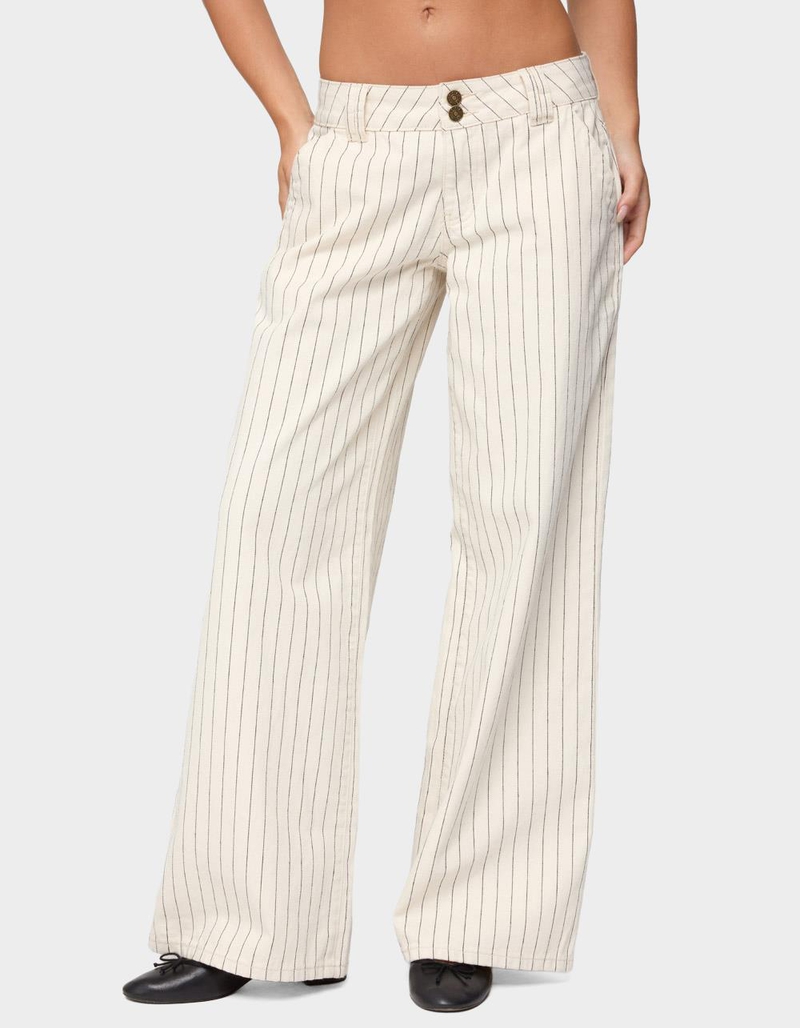 EDIKTED Cory Striped Low Rise Jeans image number 0