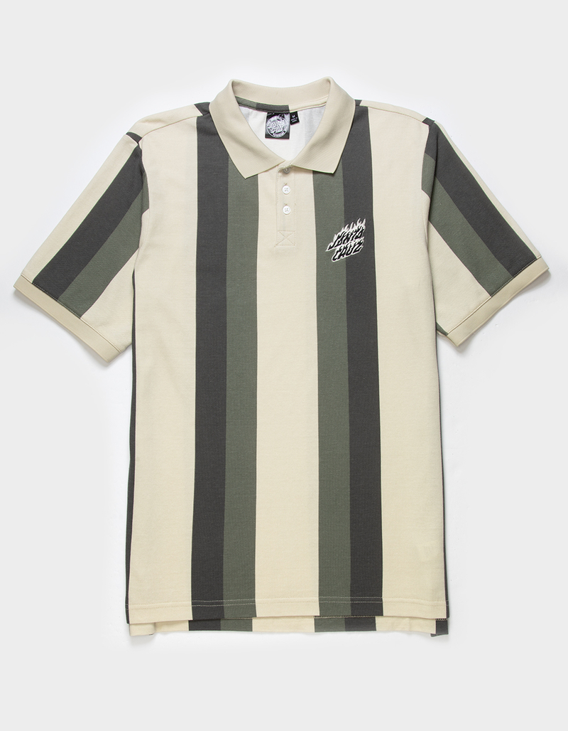 SANTA CRUZ Flame Stacked Mens Polo Shirt image number 0