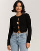 ALMOST FAMOUS Heart Buckle Front Womens Cardigan image number 1