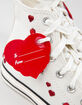 CONVERSE Chuck Taylor All Star Roses Embroidered Womens High Top Shoes - WHITE