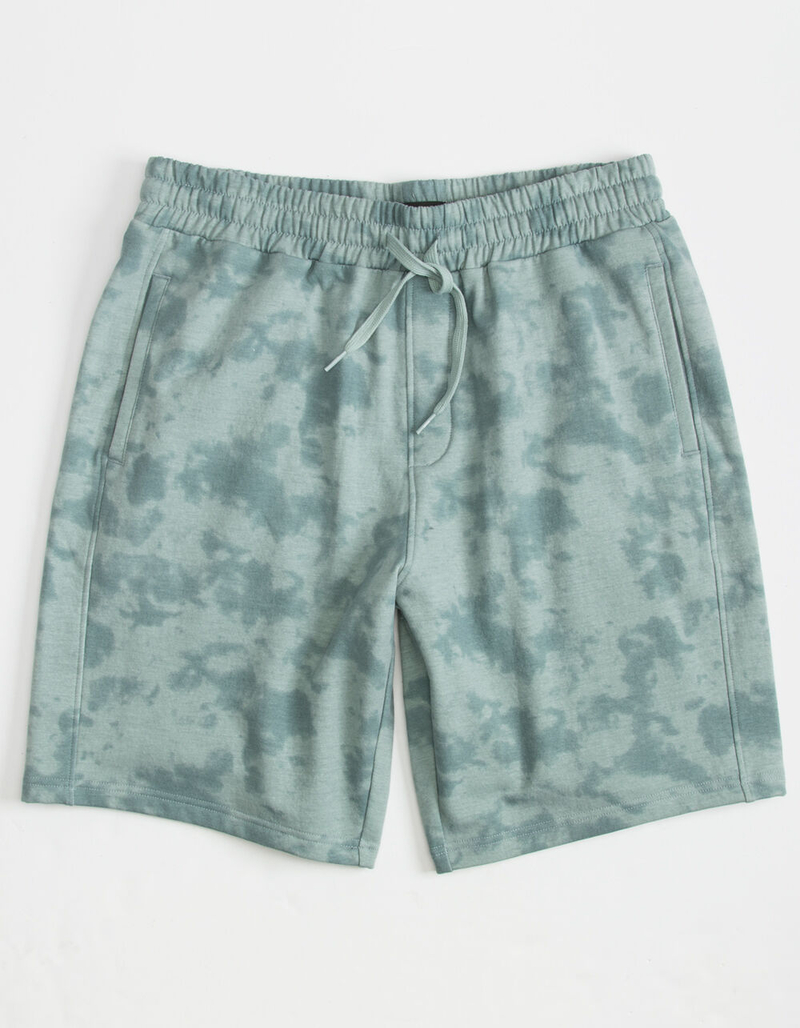 RSQ Tie Dye Mens Slate Sweat Shorts image number 1
